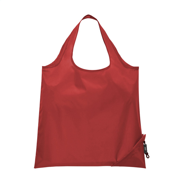 Opvouwbare-draagtas-RPET-polyester-38-x-42-cm-bedrukken-rood