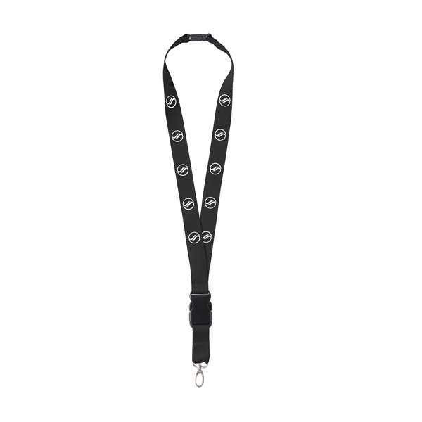 Keycord-met-karabijnhaak-en-veiligheidssluiting-Polyester-24-mm-bedrukken-zwart