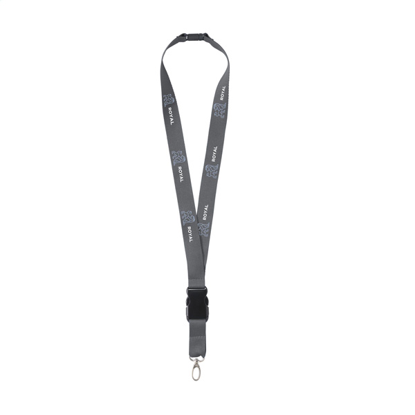 Keycord-met-karabijnhaak-en-veiligheidssluiting-Polyester-24-mm-bedrukken-grijs