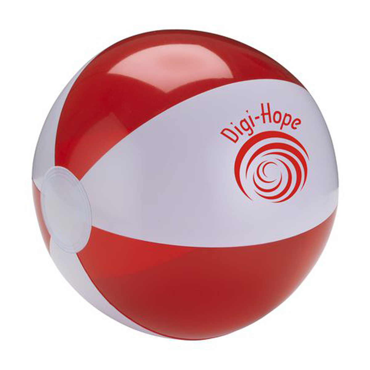 Gestreepte-strandbal-Kunststof-24-cm-bedrukken-rood