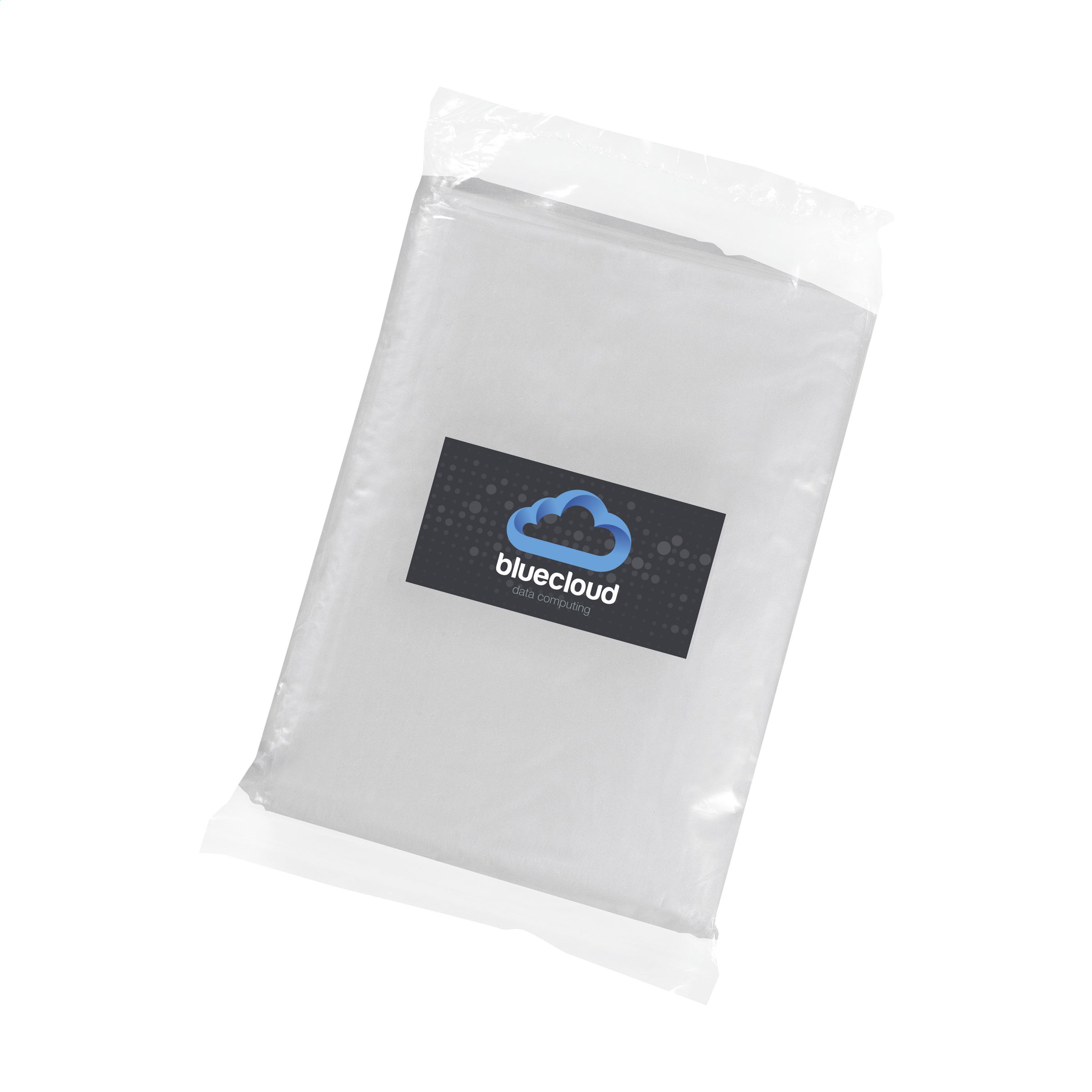 Kunststof-regenponcho-Wegwerp-100-x-120-cm-bedrukken-transparant