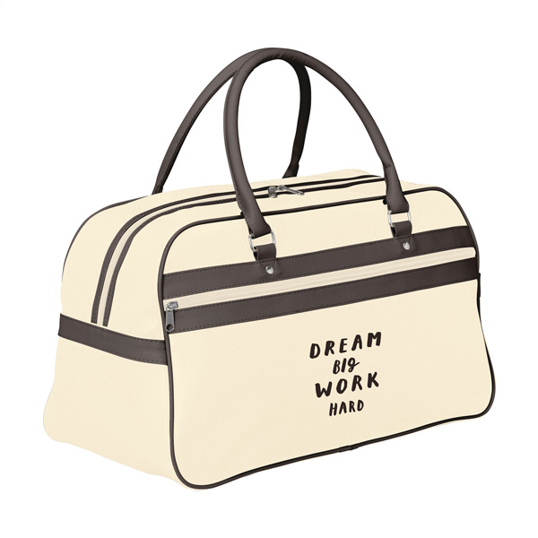Retro-sporttas-met-voorvak-Polyurethaan-215-liter-bedrukken-beige