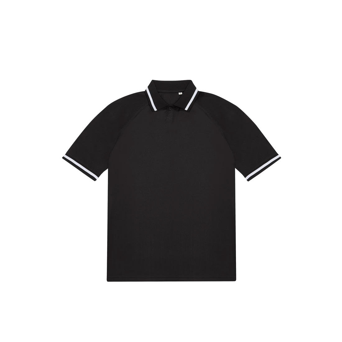 BC-Active-Polo-Polyester-mesh-Gestreept-140-gm-bedrukken-black