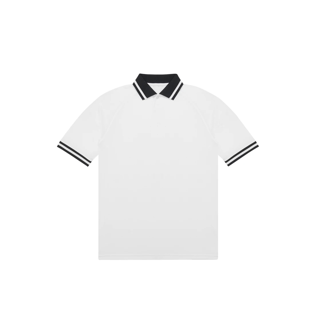 BC-Active-Polo-Polyester-mesh-Gestreept-140-gm-bedrukken-white