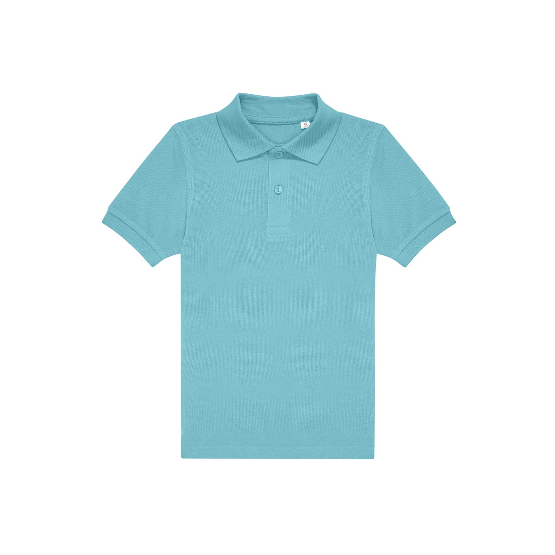 BC-Kids-Polo-180-gm-bedrukken-meta-turquoise