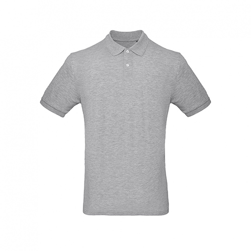 BC-Inspire-heren-polo-Biologisch-katoen-170-gm-bedrukken-heather-grey