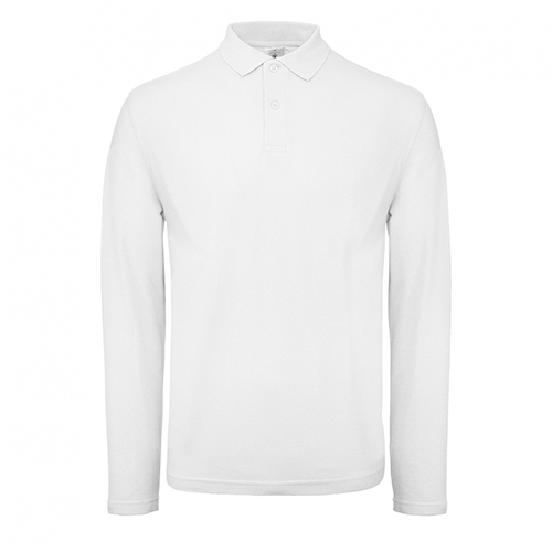 BC-longsleeve-unisex-polo-180-gm-bedrukken-white