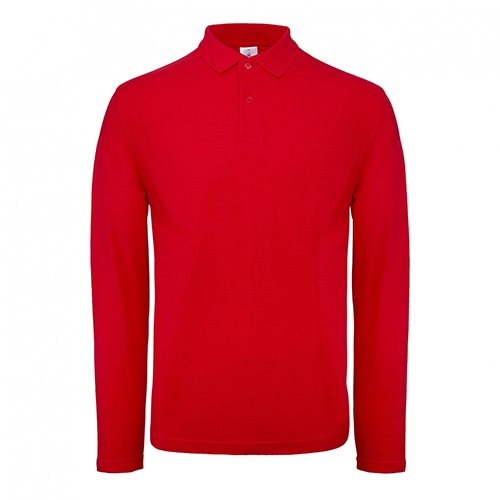 BC-longsleeve-unisex-polo-180-gm-bedrukken-red