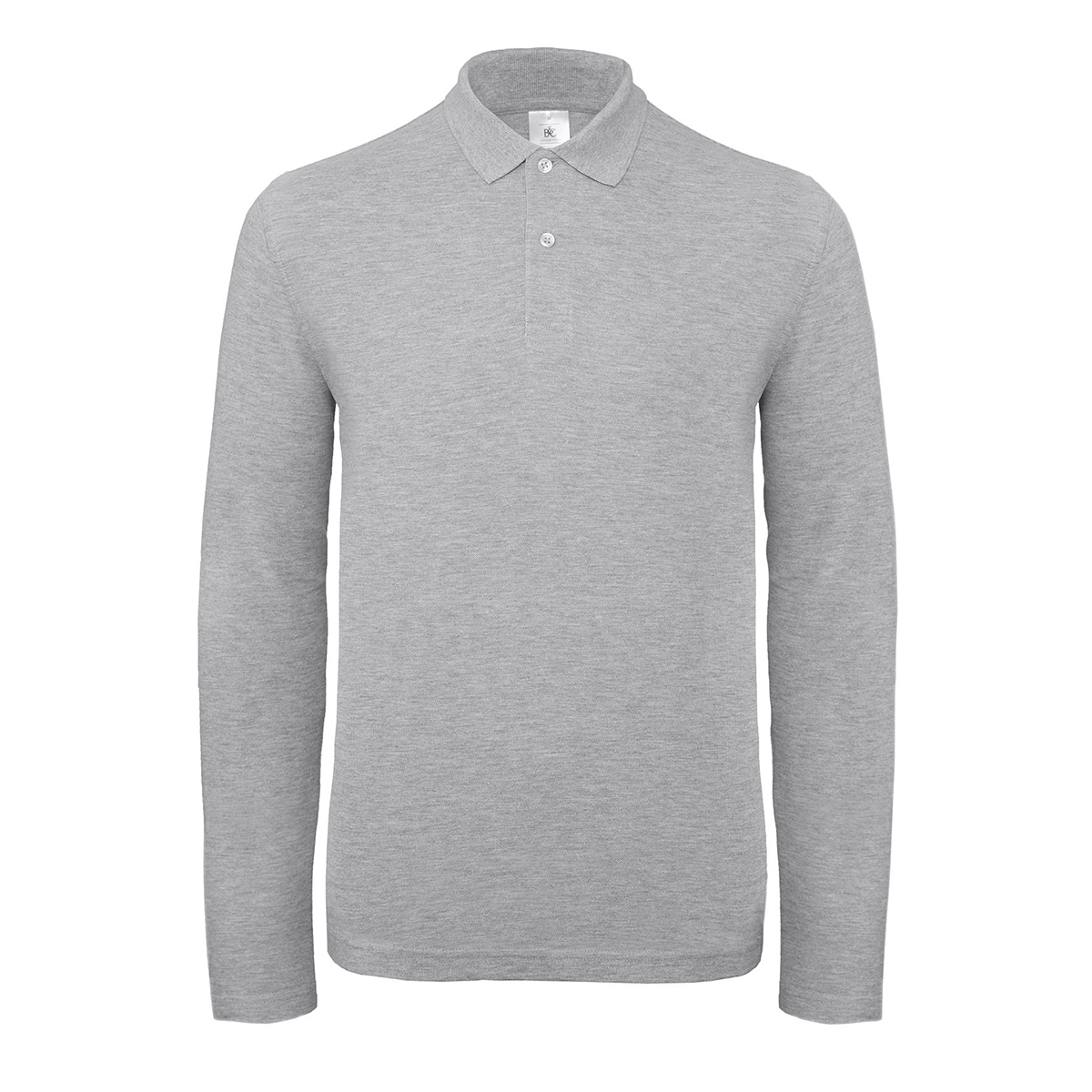 BC-longsleeve-unisex-polo-180-gm-bedrukken-heather-grey