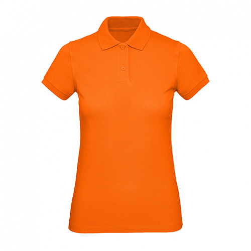 BC-Inspire-dames-polo-Biologisch-katoen-170-gm-bedrukken-orange