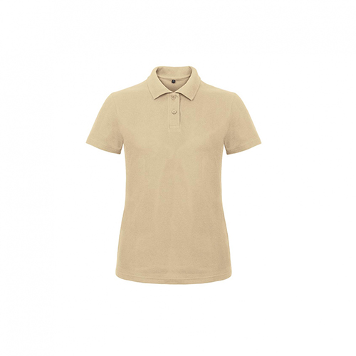 BC-ID001-damespolo-Piqu-katoen-180-gm-bedrukken-sand