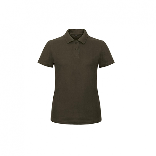BC-ID001-damespolo-Piqu-katoen-180-gm-bedrukken-brown
