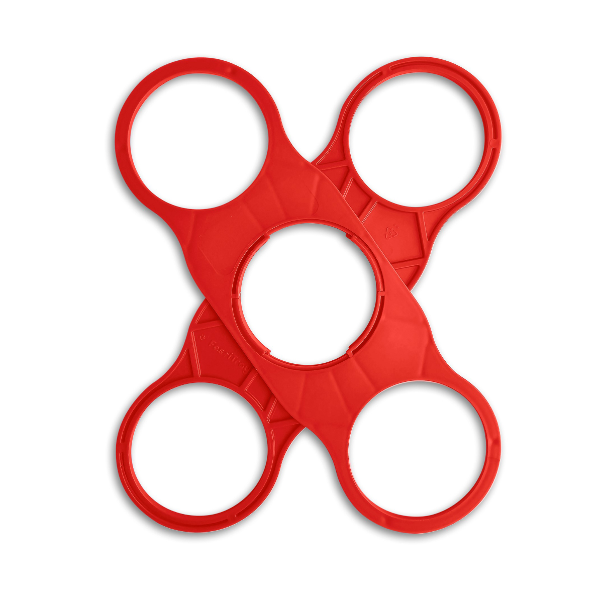 Festitray-20-Bekerhouder-5-bekers-bedrukken-rood
