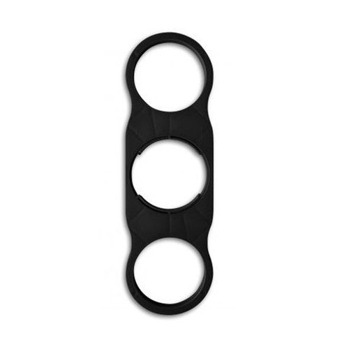 Festitray-20-custom-bekerhouder-5-bekers-Tweekleurig-bedrukken-zwart