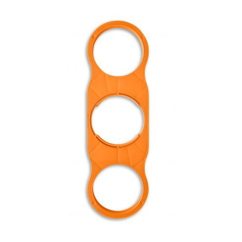 Festitray-20-custom-bekerhouder-5-bekers-Tweekleurig-bedrukken-oranje
