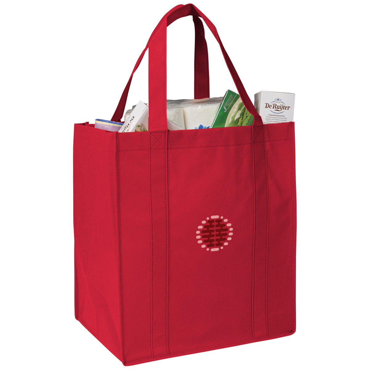 Shopper-tas-gerecycled-polyester-33-x-38-cm-80-gm-bedrukken-rood