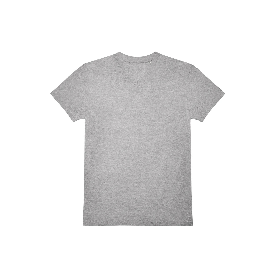 BC-E150-T-shirt-met-V-hals-145-gm-bedrukken-sport-grey
