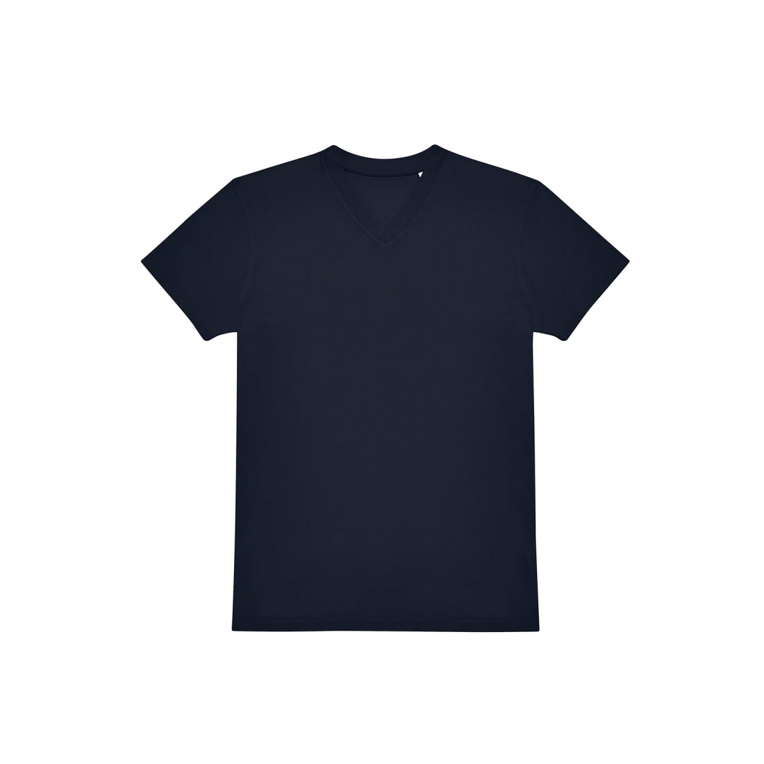 BC-E150-T-shirt-met-V-hals-145-gm-bedrukken-navy
