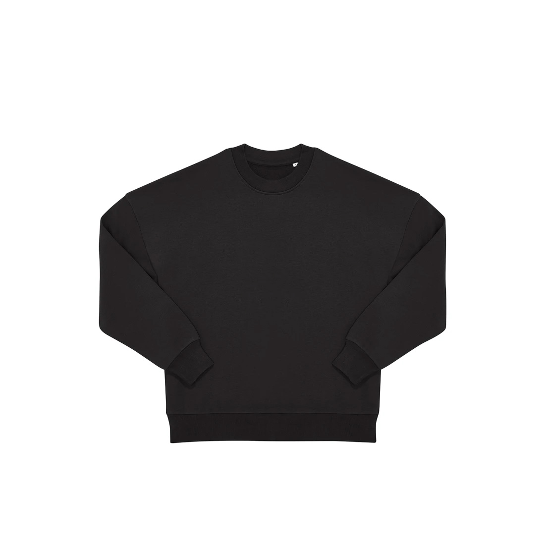 BC-Influence-Crew-oversized-unisex-sweater-350-gm-bedrukken-black