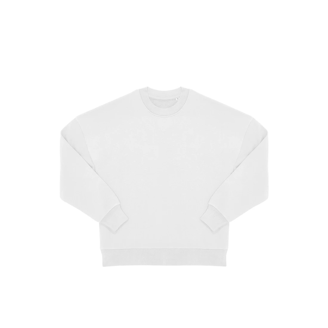 BC-Influence-Crew-oversized-unisex-sweater-350-gm-bedrukken-white
