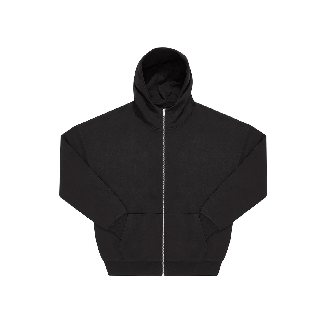 BC-Influence-Zip-Hood-oversized-hoodie-met-ritssluiting-350-gm-bedrukken-black