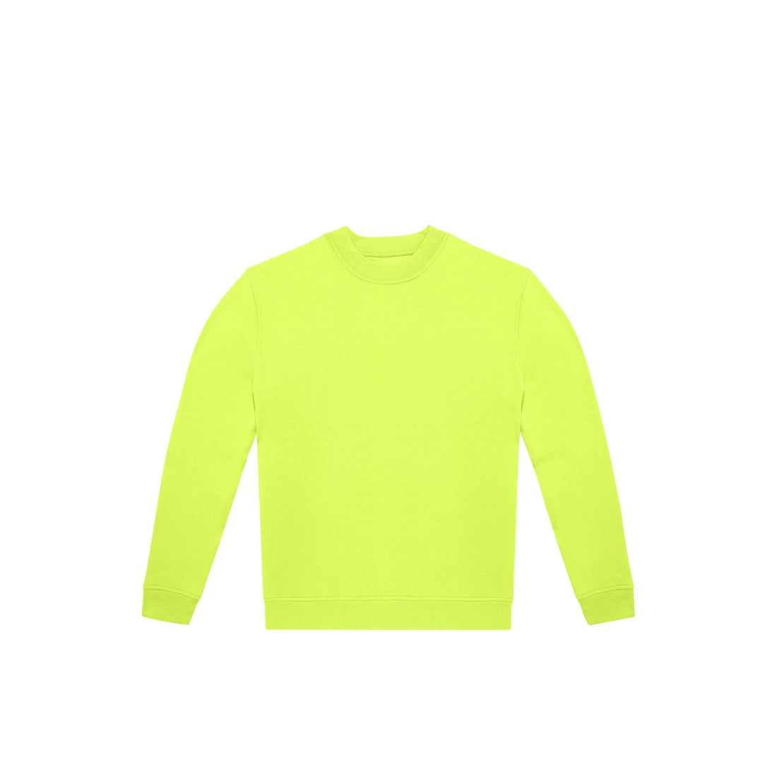 BC-ID222-Crew-sweater-Unisex-280-gm-bedrukken-acid-lime