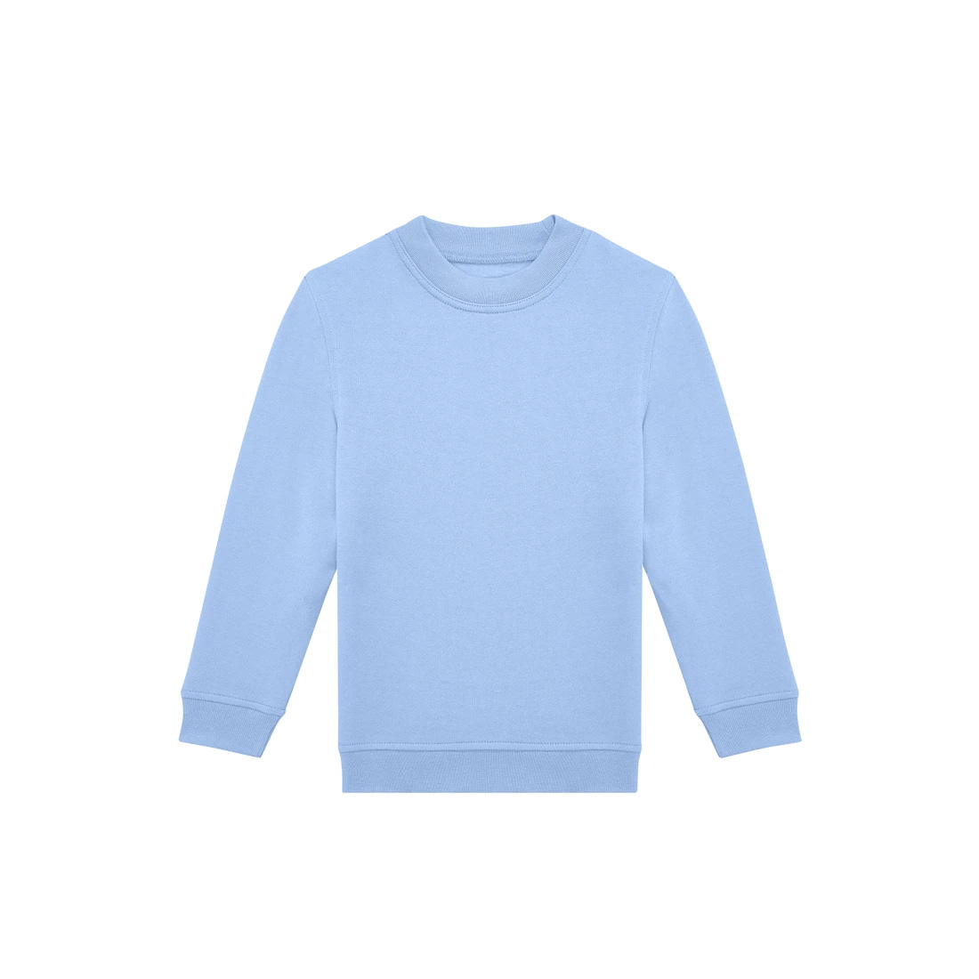 BC-ID332-Kids-sweater-280-gm-bedrukken-lotus-blue