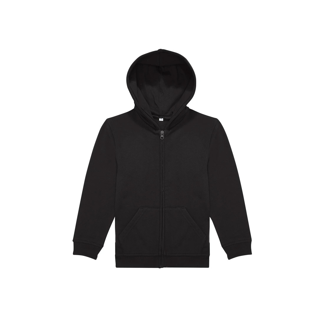 BC-ID334-Kids-hoodie-met-ritssluiting-280-gm-bedrukken-black