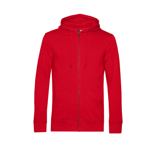 BC-Hoodie-met-ritssluiting-Unisex-280-gm-bedrukken-red