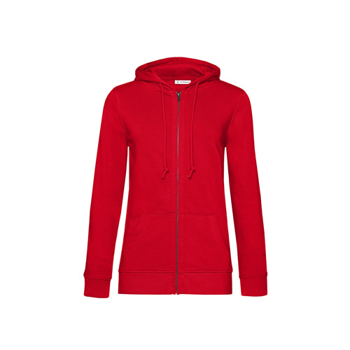 BC-Hoodie-met-ritssluiting-Dames-280-gm-bedrukken-red