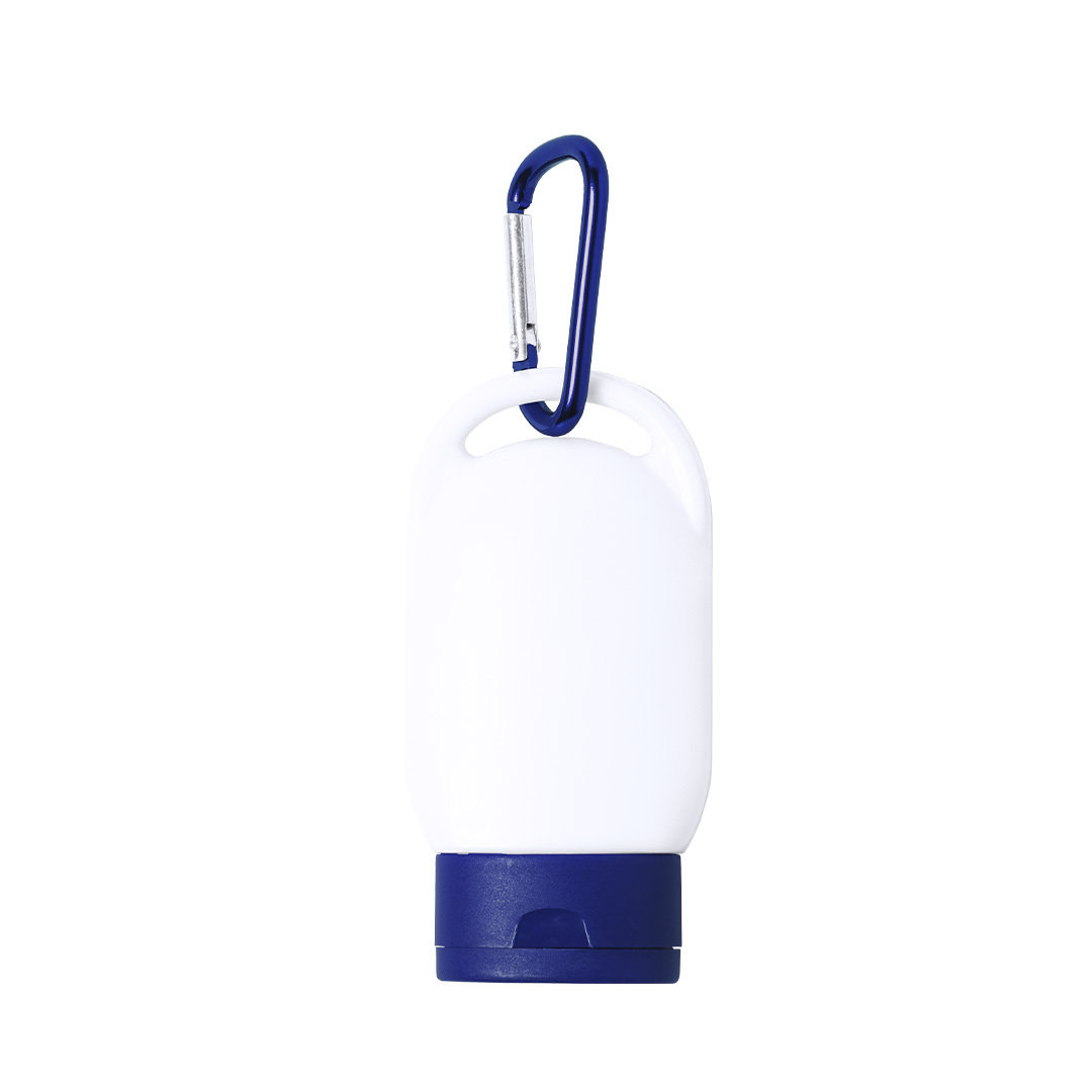 Zonnebrandcrme-Karabijnhaak-SPF-30-bedrukken-donkerblauw