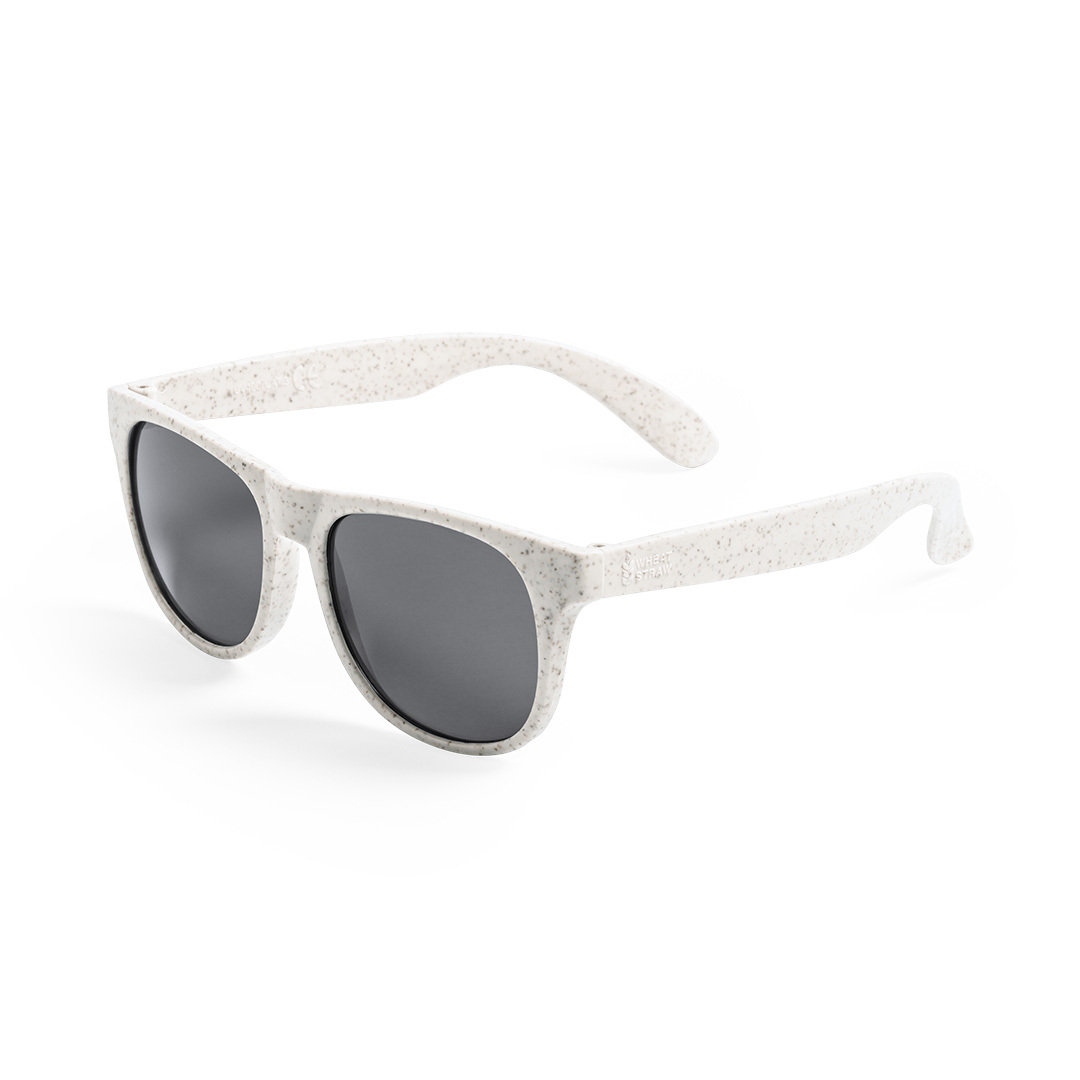 Tarwestro-zonnebril-met-zwarte-glazen-bedrukken-beige