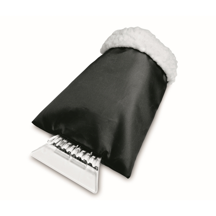 Kunststof-ijskrabber-met-handschoen-bedrukken-zwart