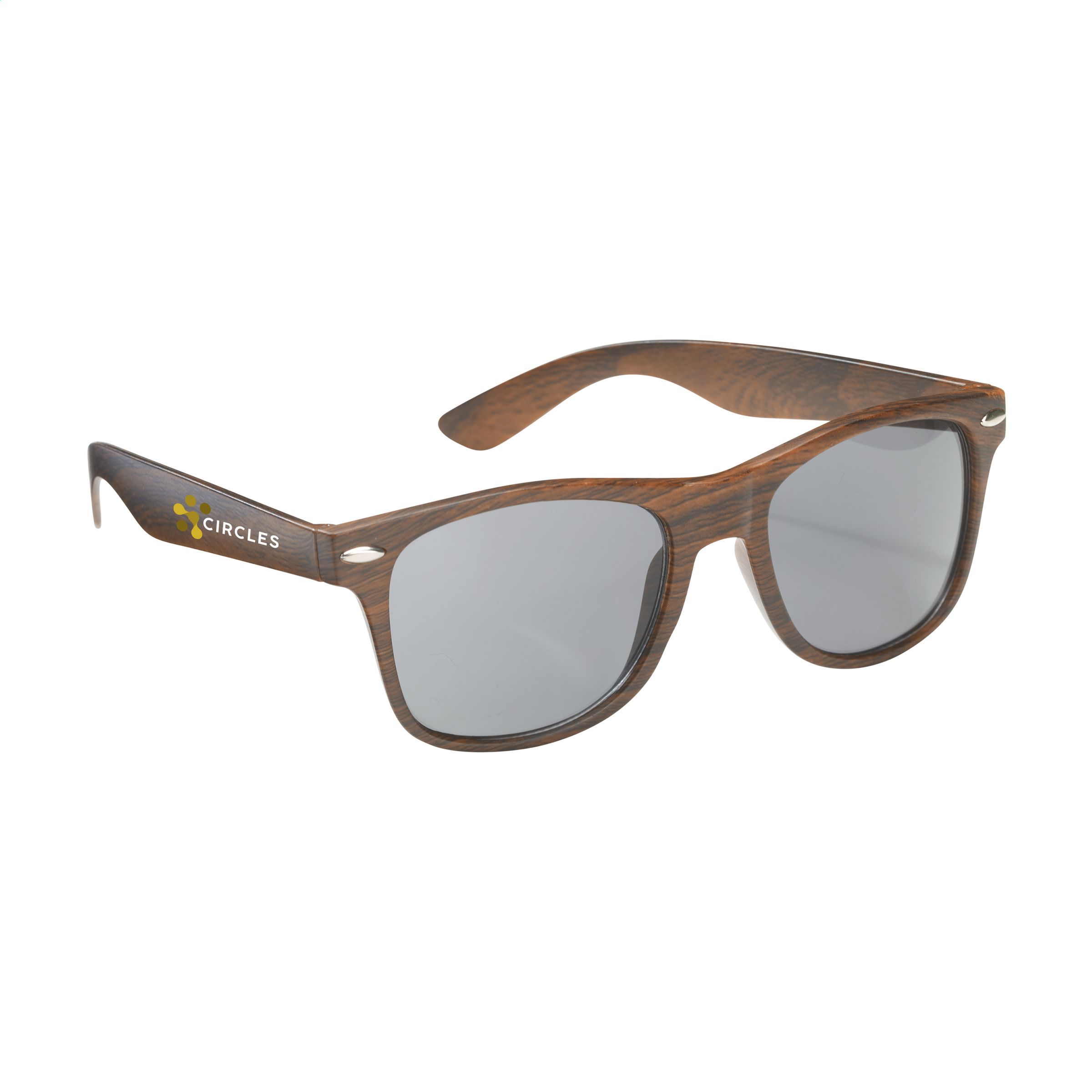 Houtlook-zonnebril-Classic-model-UV400-bedrukken-bruin