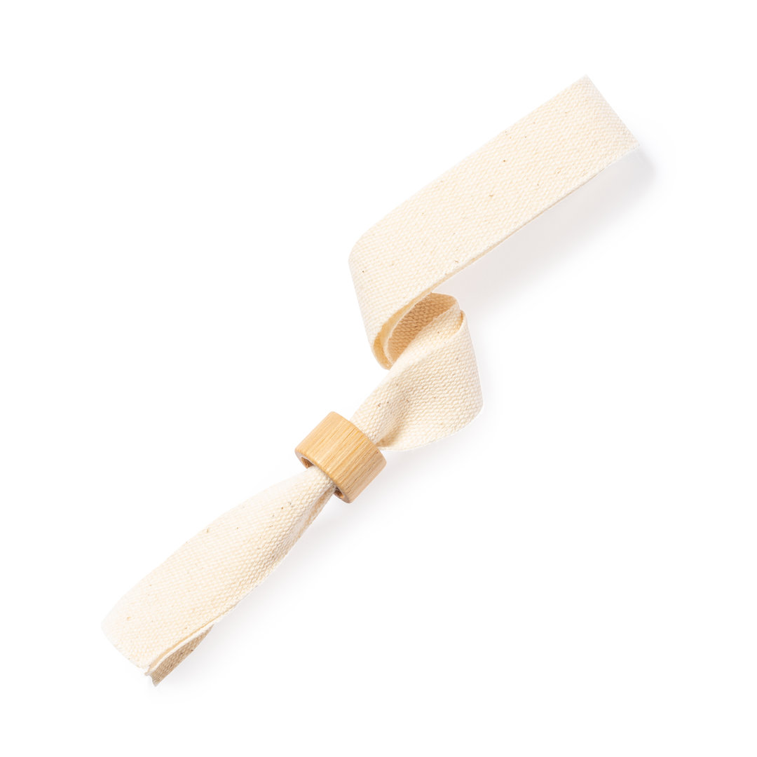Naturel-festivalbandje-Bamboesluiting-bedrukken-beige