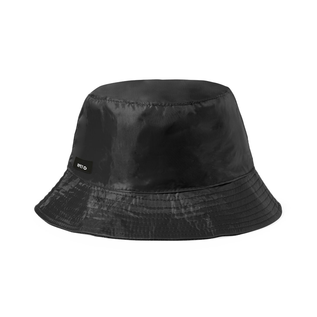 Reversible-bucket-hat-RPET-bedrukken-zwart