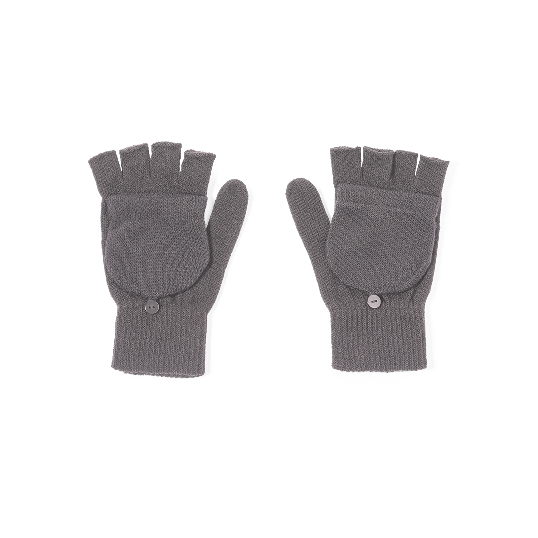 Vingerloze-handschoenen-2-in-1-met-vouwflap-Acryl-bedrukken-grijs