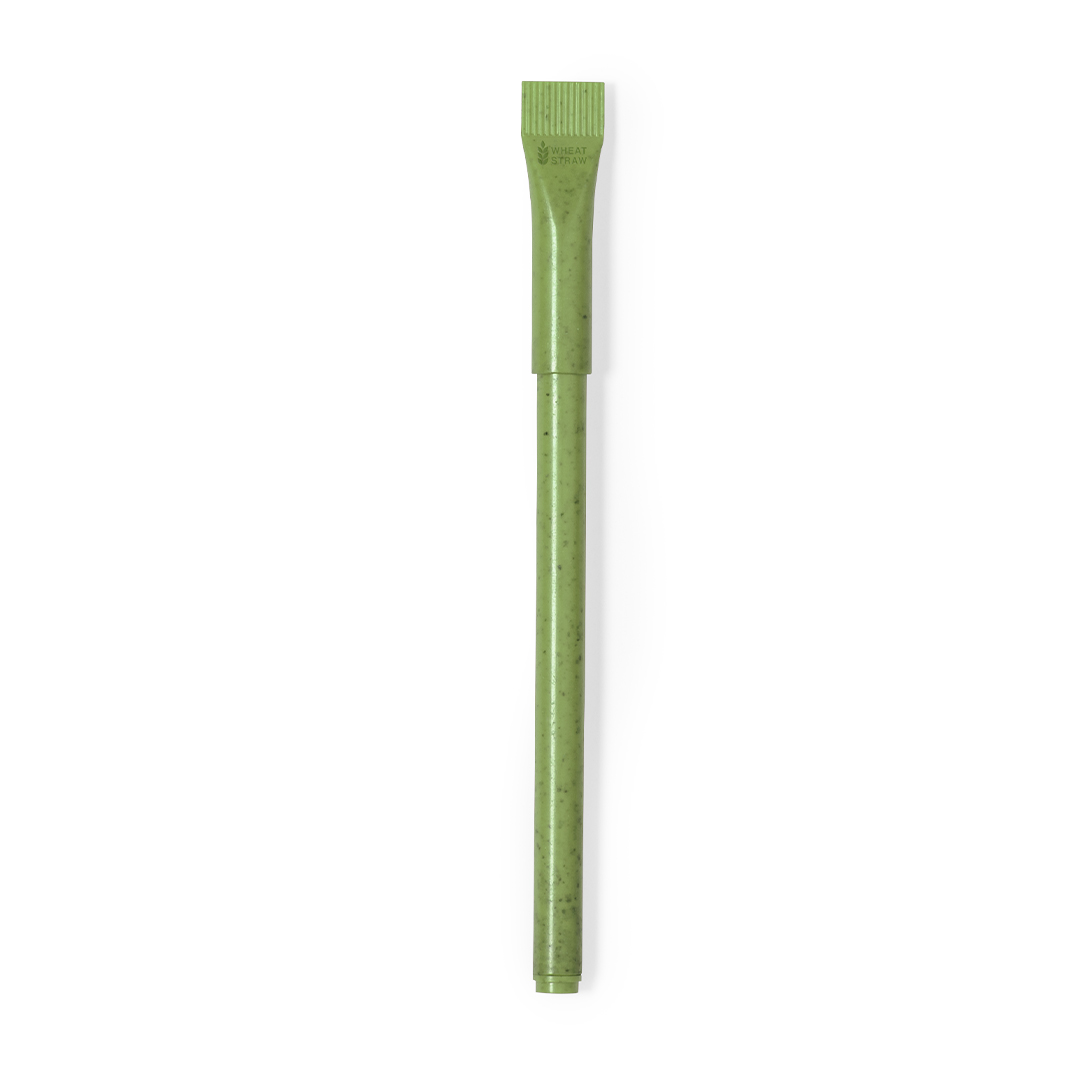 Balpen-met-dop-Tarwestro-bedrukken-groen