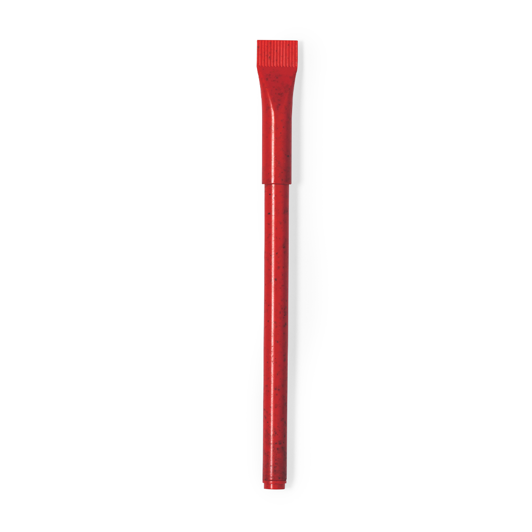 Balpen-met-dop-Tarwestro-bedrukken-rood