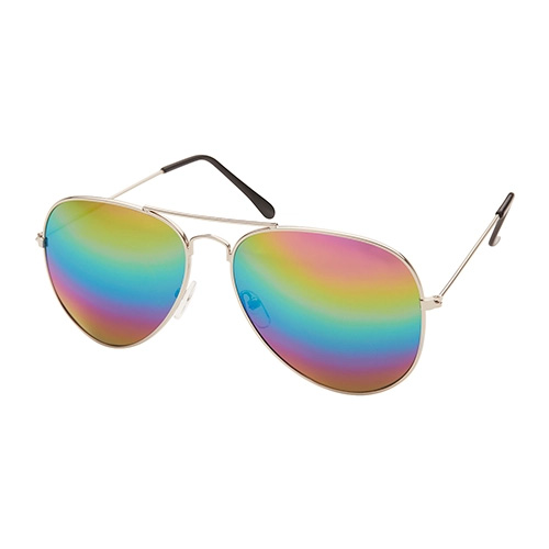 Piloten-zonnebril-met-zilveren-frame-UV400-bedrukken-multicolor