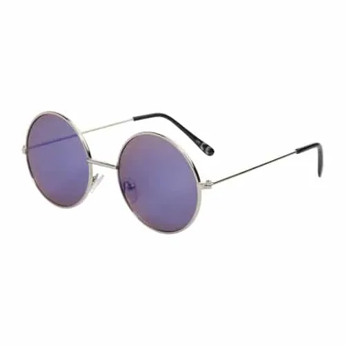 Hippie-ronde-zonnebril-met-zilveren-frame-UV400-bedrukken-blauw