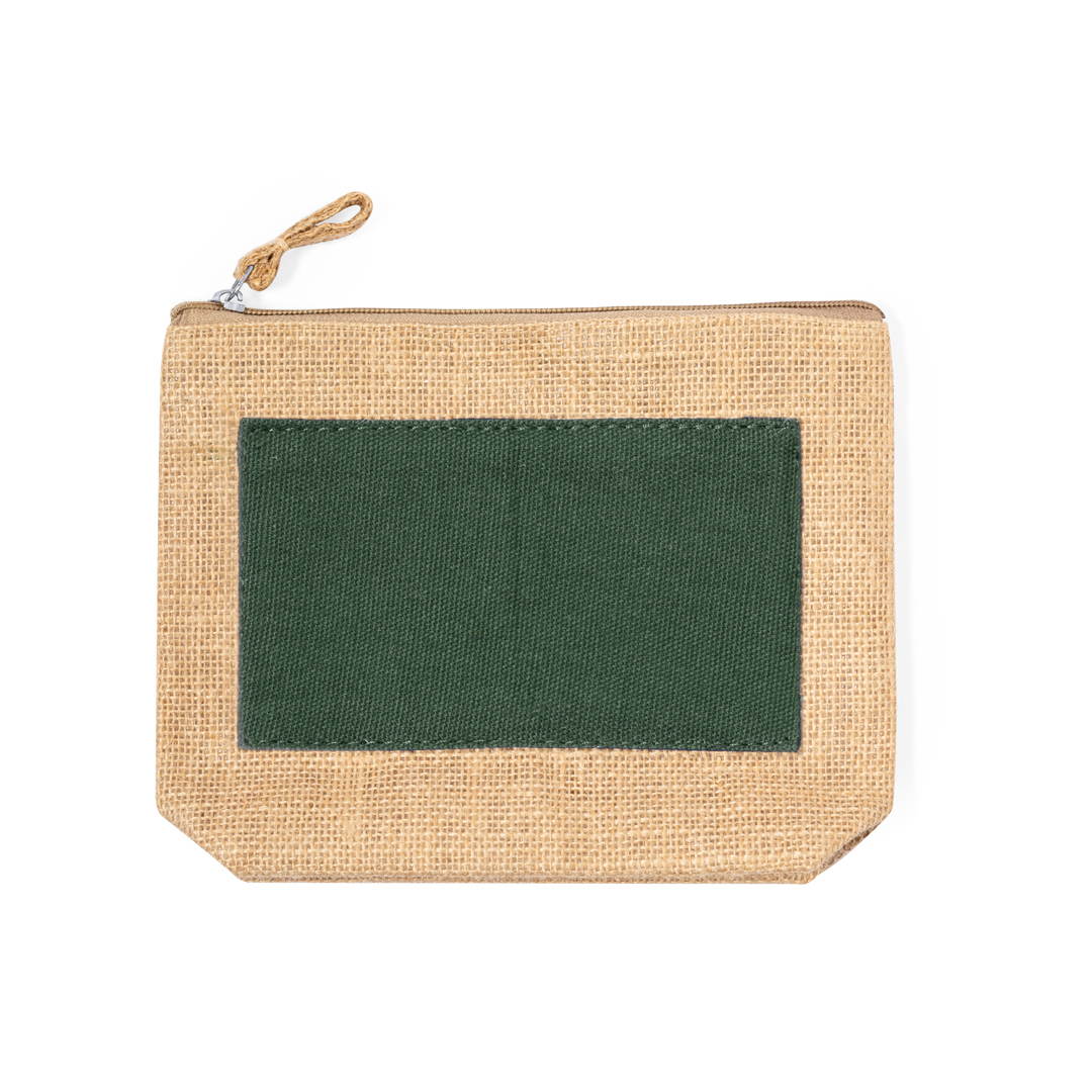 Jute-toilettas-Katoen-met-rits-bedrukken-groen