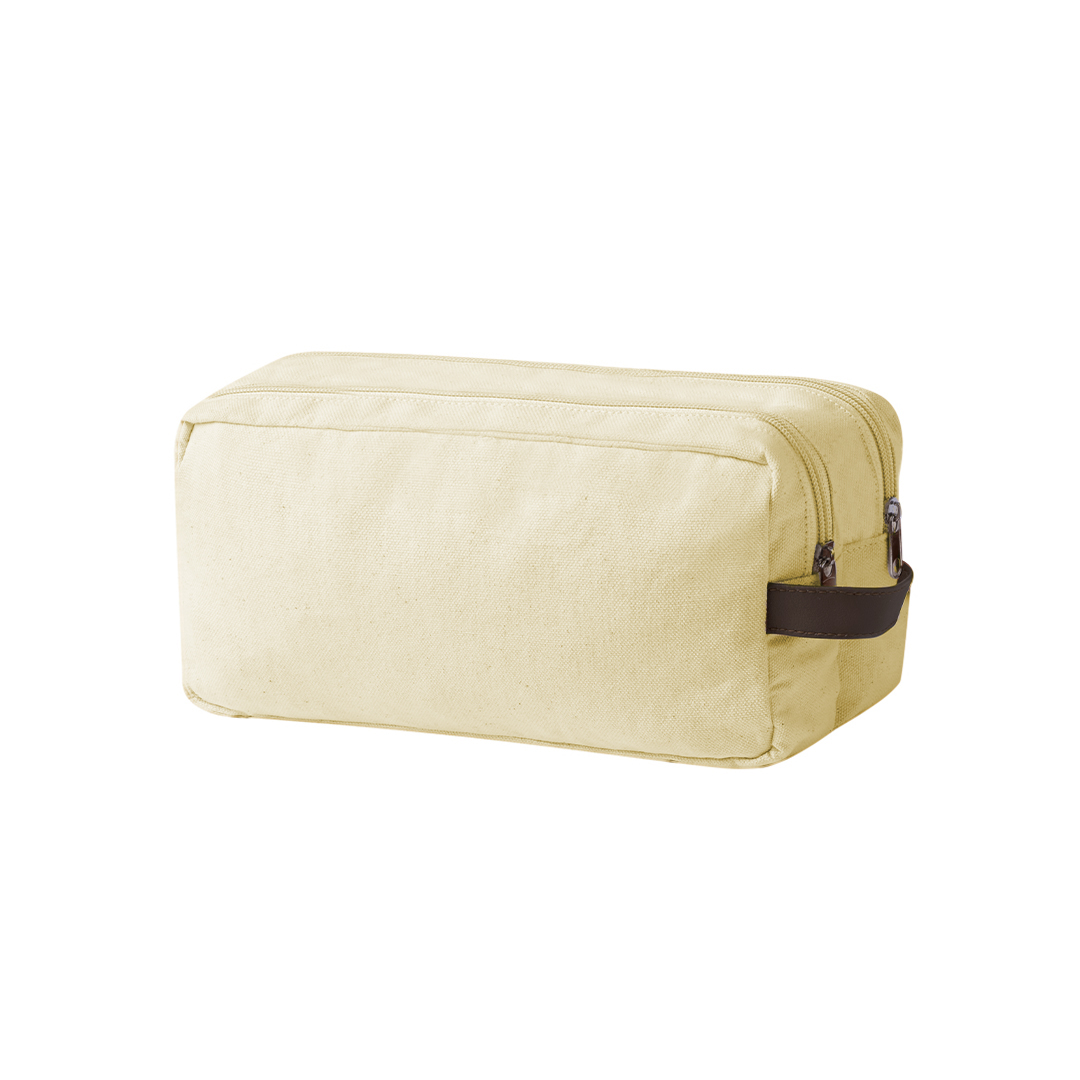 Canvas-toilettas-met-draaglus-2-ritsvakken-bedrukken-beige