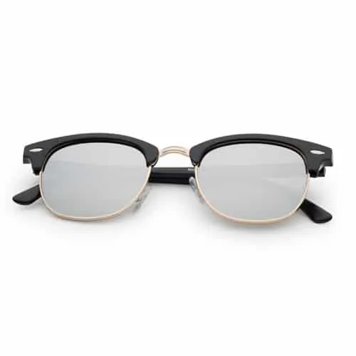 Club-zonnebril-classic-UV400-bedrukken-zilver