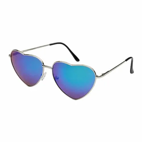 Hartjes-zonnebril-UV400-bedrukken-turquoise