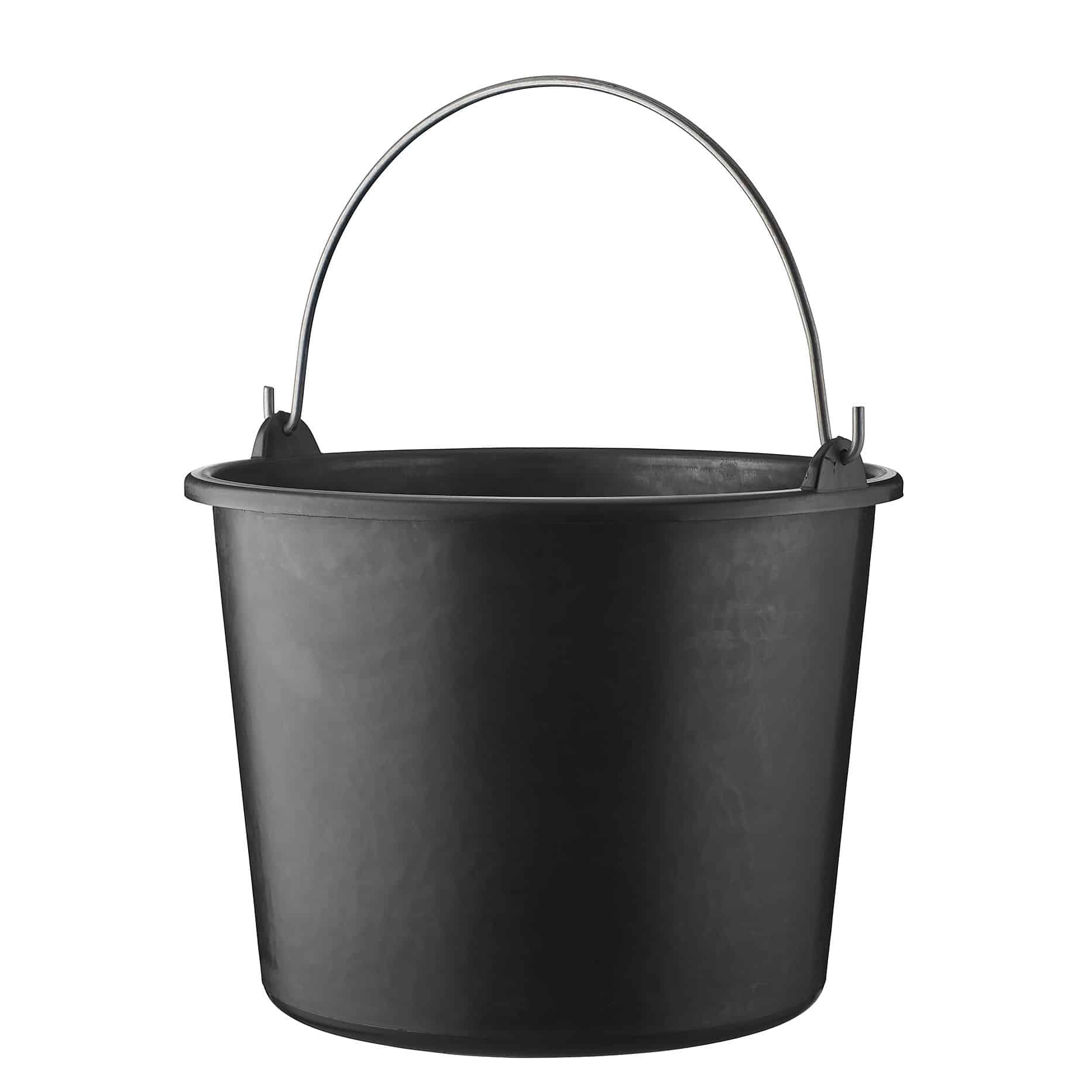 Zwarte-emmer-Gerecycled-kunststof-20-liter-bedrukken-zwart