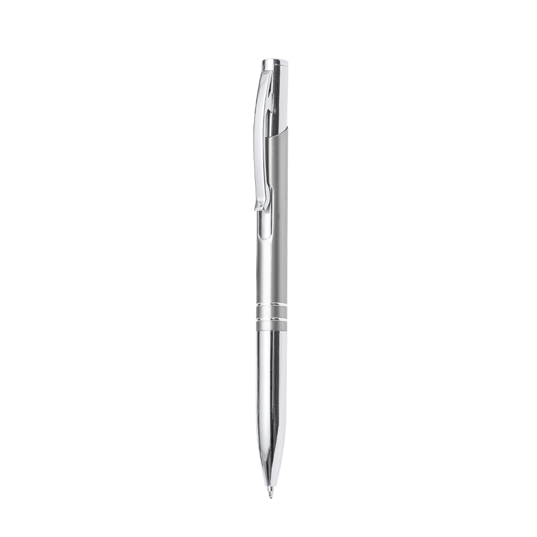 Aluminium-balpen-met-tweekleurig-ontwerp-Blauwe-inkt-bedrukken-zilver