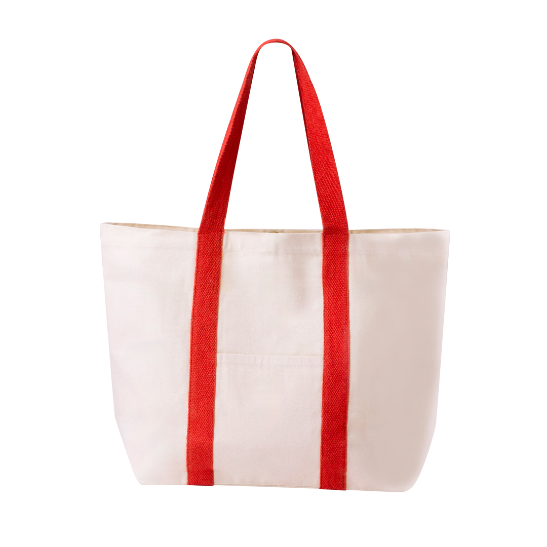 Katoenen-strandtas-met-3-vakken-280-gm-bedrukken-rood