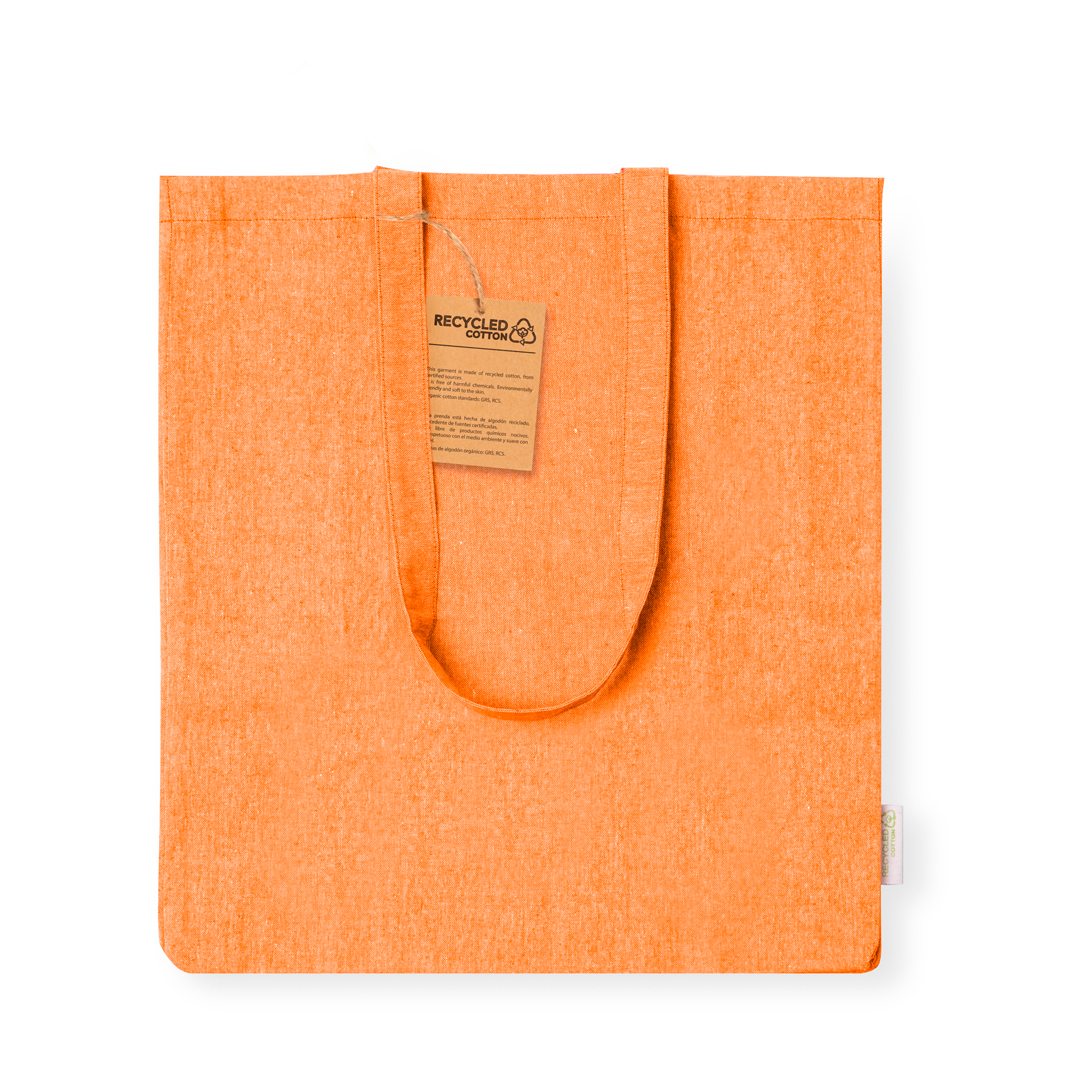 Draagtas-gerecycled-katoen-38-x-42-cm-140-gm-bedrukken-oranje