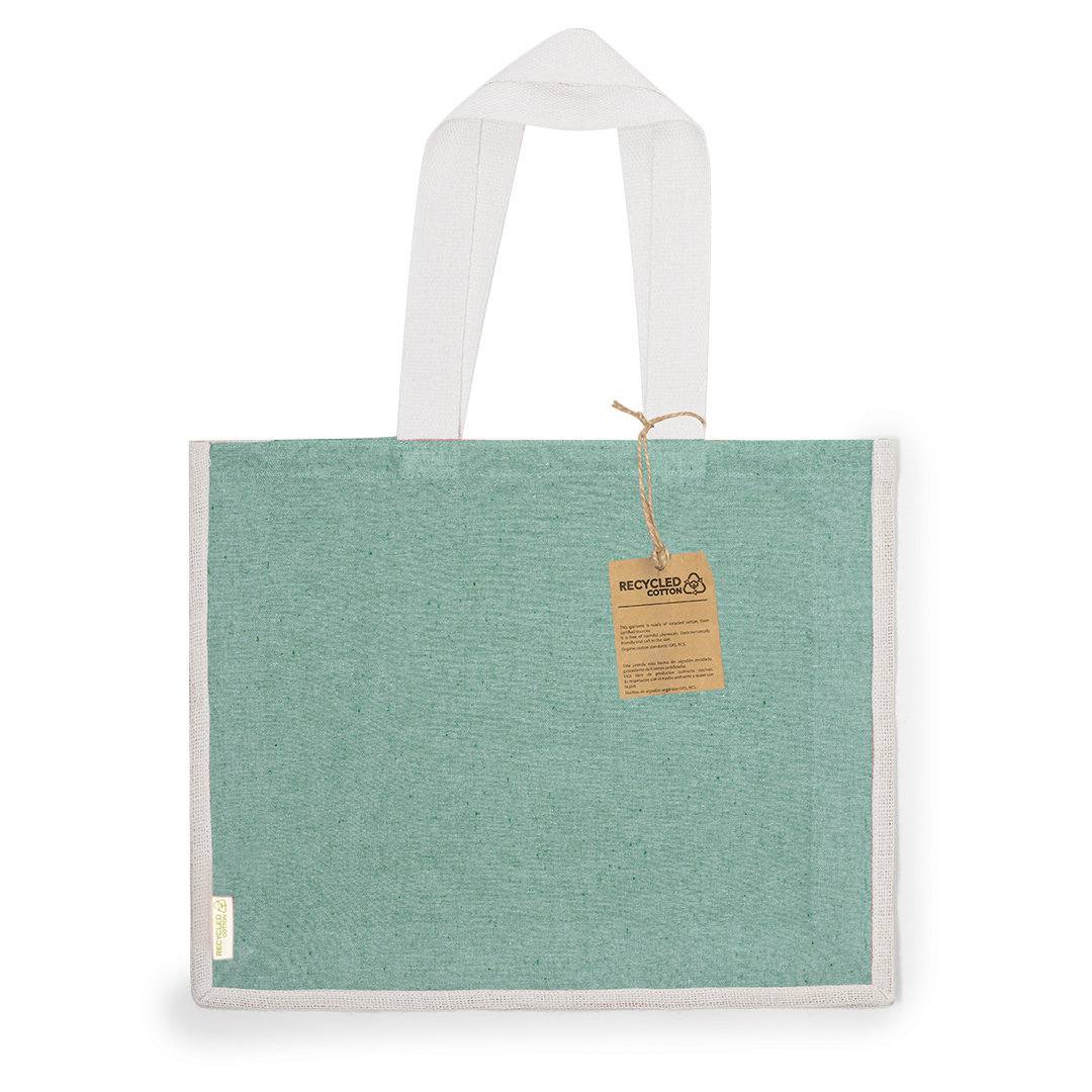 Draagtas-gerecycled-katoen-140-gm-45-x-36-cm-Jute-bedrukken-groen